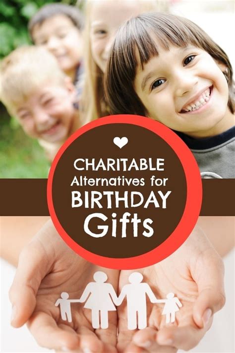 charity gifts for birthdays